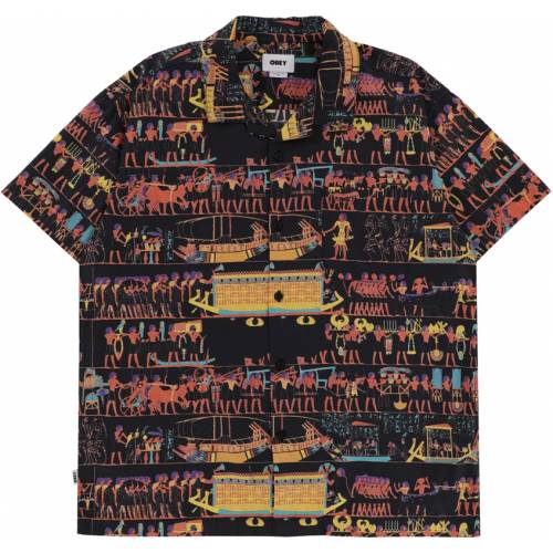 Obey Heiro Woven Shirt - Black Multi