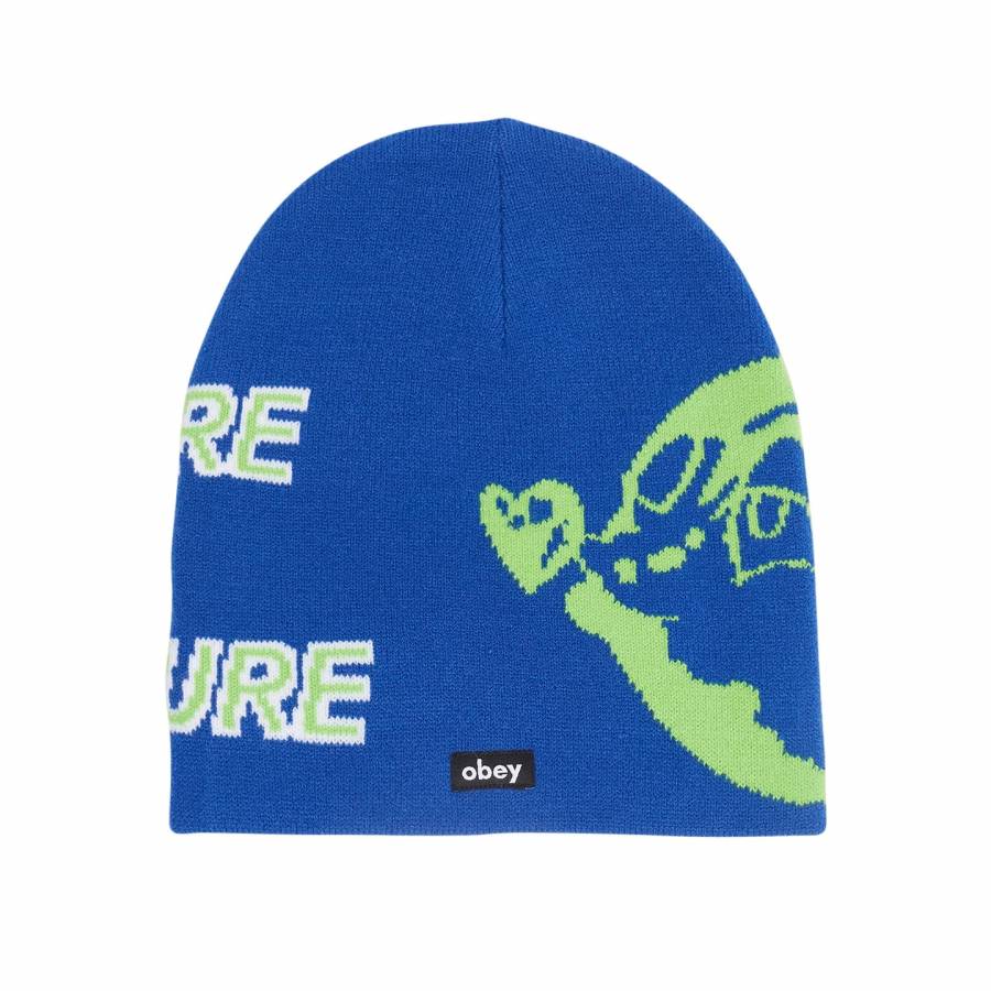 Obey Nature and Nuture Beanie - Surf Blue