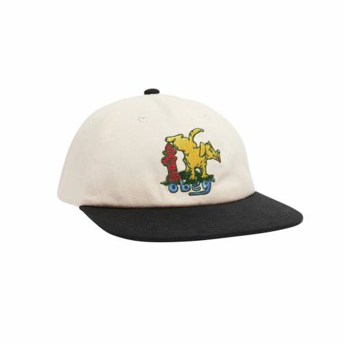 Obey Corridor Low Profile 6 Panel Cap - Unbleached