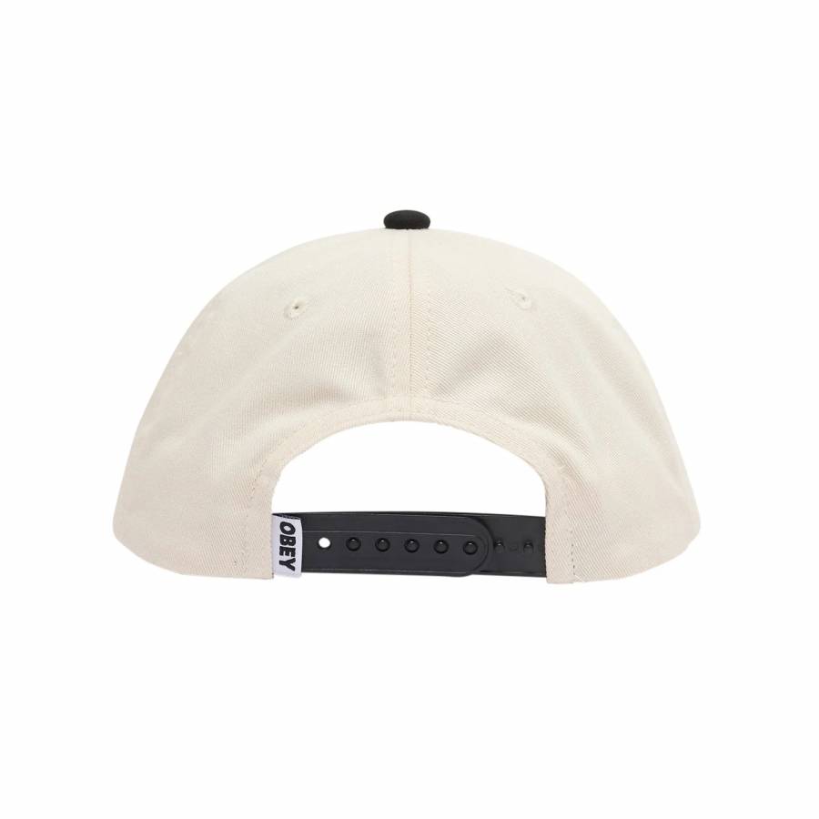 Obey Corridor Low Profile 6 Panel Cap - Unbleached