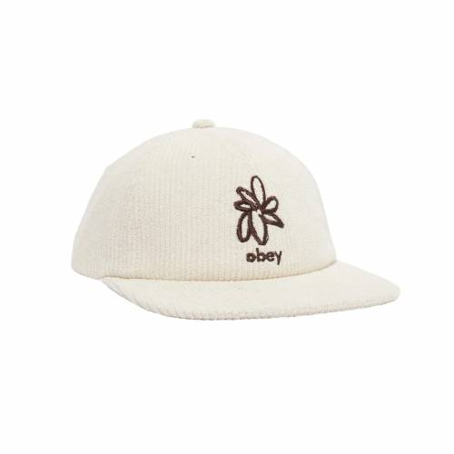 Obey Flower 6 Panel Strapback - Unbleached
