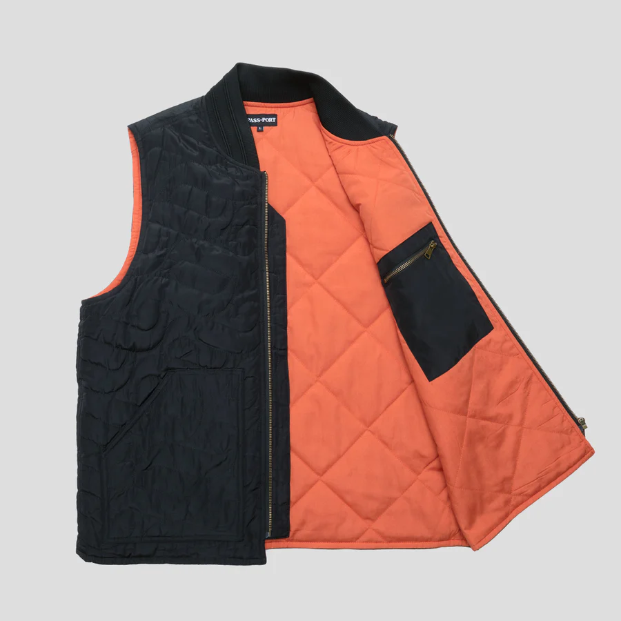 Pass Port Tilde Puff Packers Vest - Black