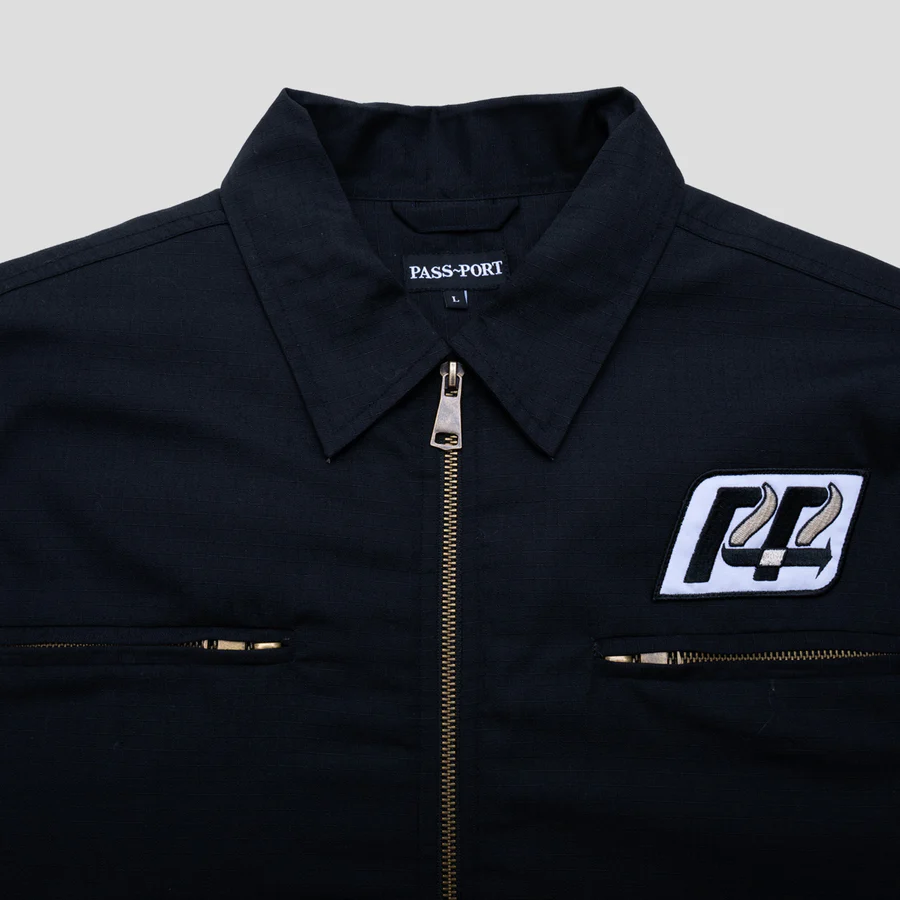 Pass Port Transport Ripstop Delivery Jacket - Black