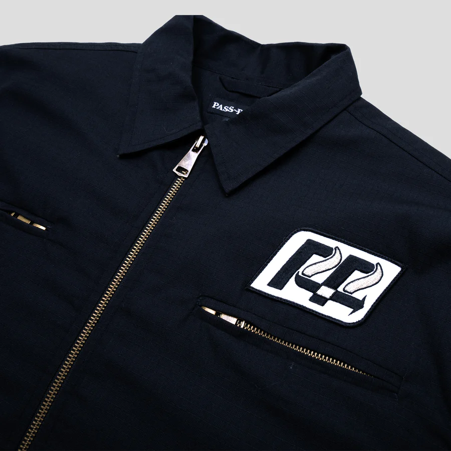 Pass Port Transport Ripstop Delivery Jacket - Black