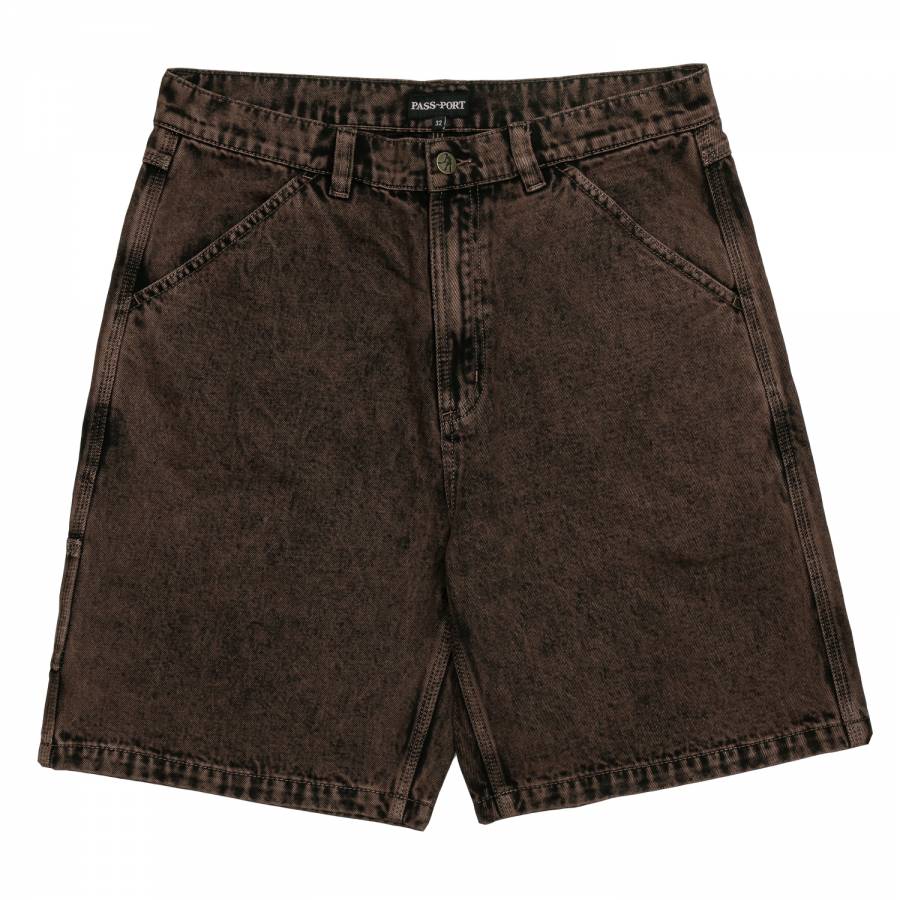 Pass Port Workers Club Short - Brown Over-Dye