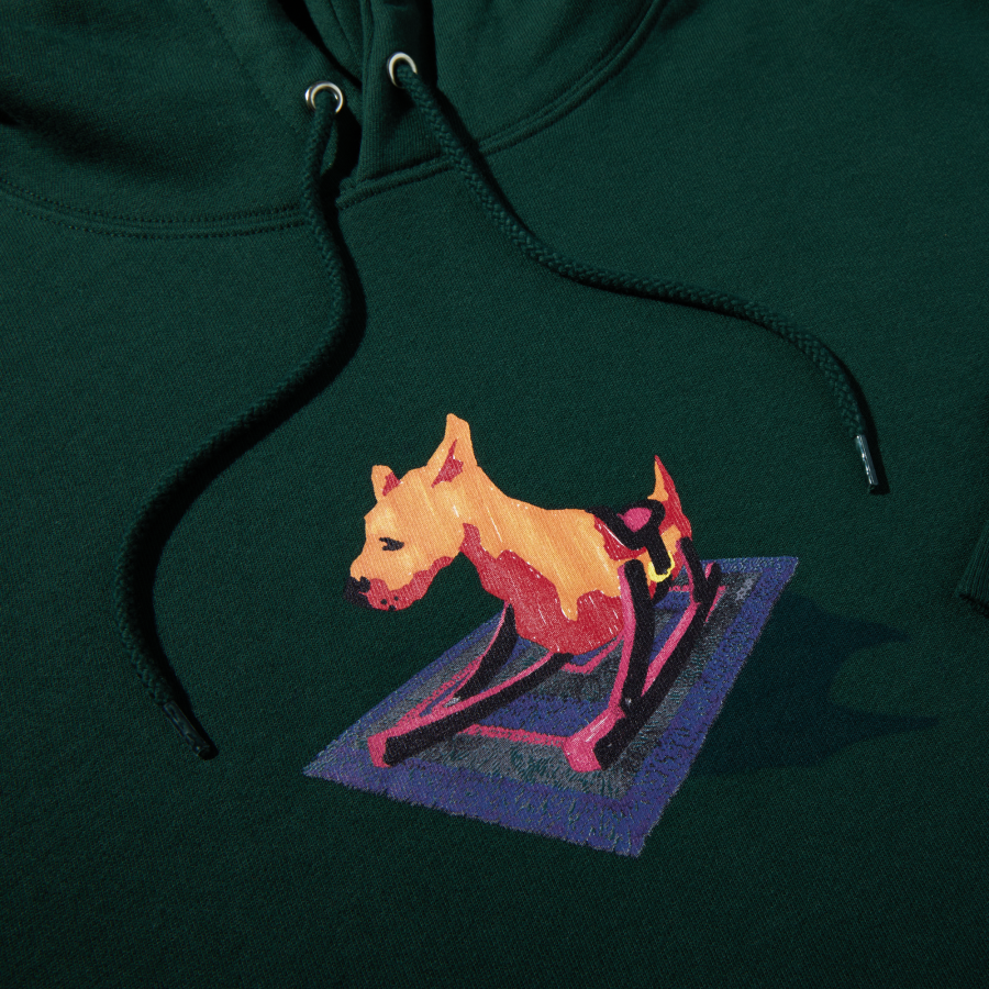 Polar Dave Dog Hoodie - Dark Green