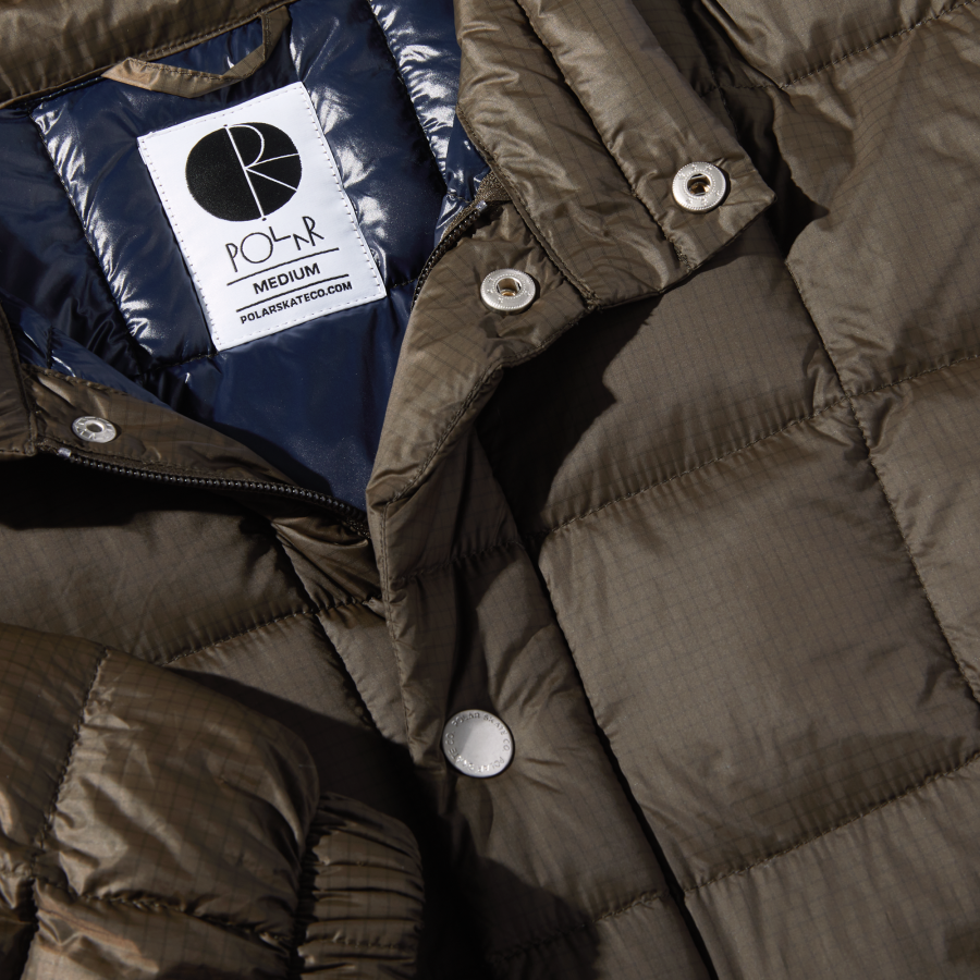 Polar Lightweight Puffer Jacket - Brown