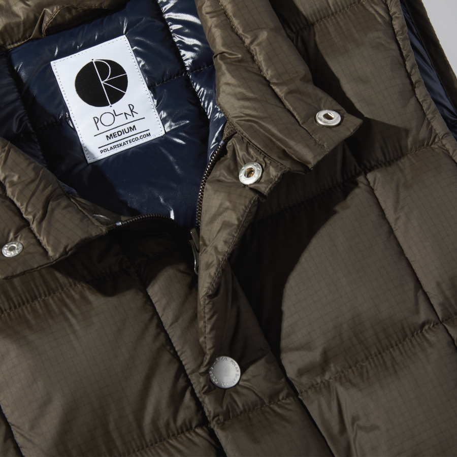 Polar Lightweight Puffer Vest - Brown