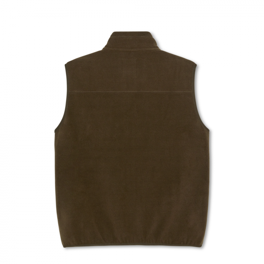 Polar Basic Fleece Vest - Brown