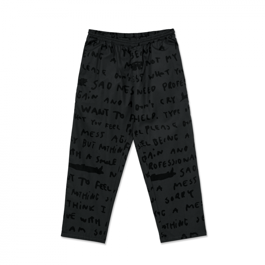 Polar Sad Notes Surf Pants - Graphite