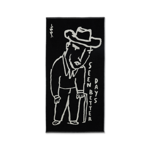 Polar Seen Better Days Bath Towel - Black