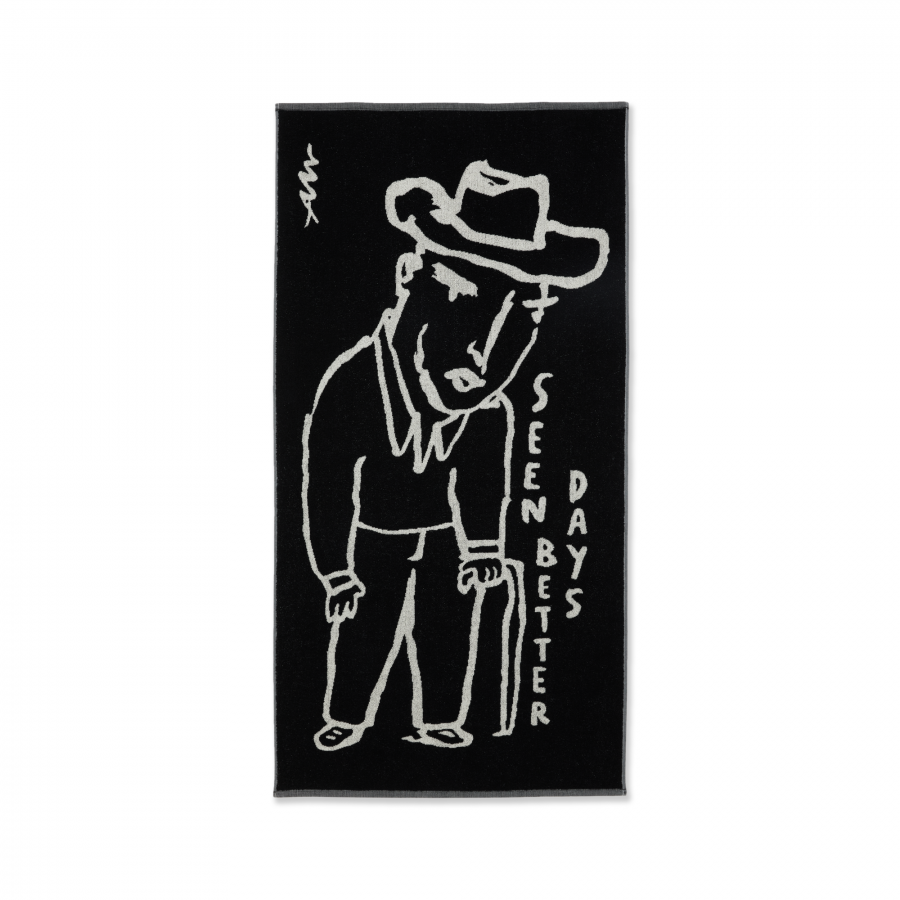 Polar Seen Better Days Bath Towel - Black