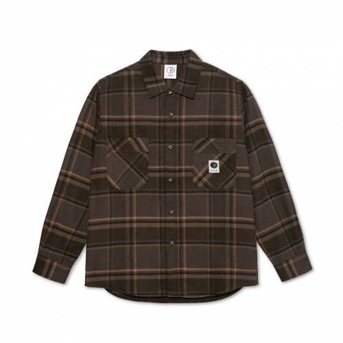Polar Mike LS Flannel Shirt - Brown / Mauve