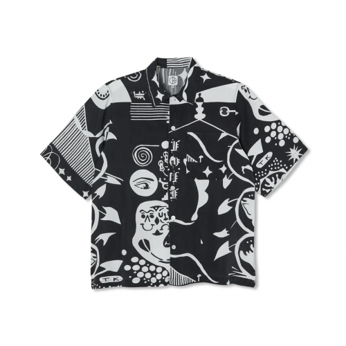 Polar Skate Spiral  Shirt - Black / White