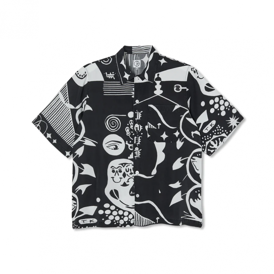 Polar Skate Spiral  Shirt - Black / White