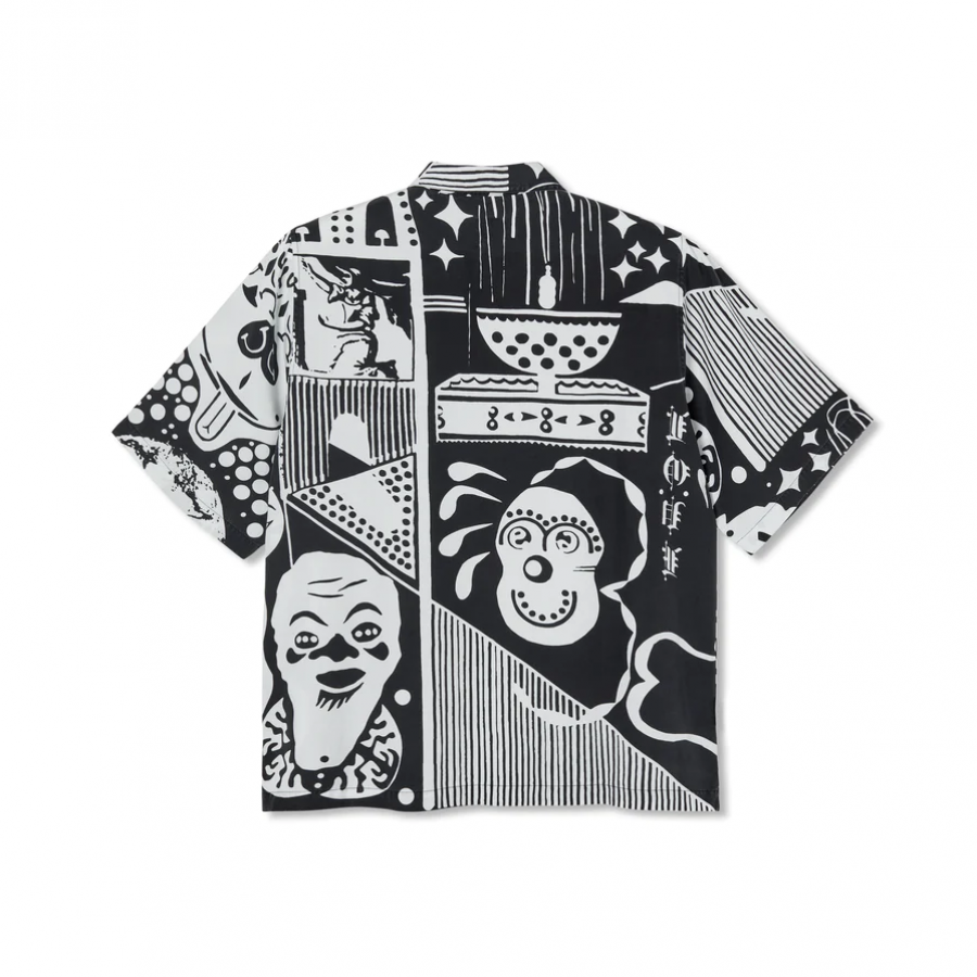Polar Skate Spiral  Shirt - Black / White