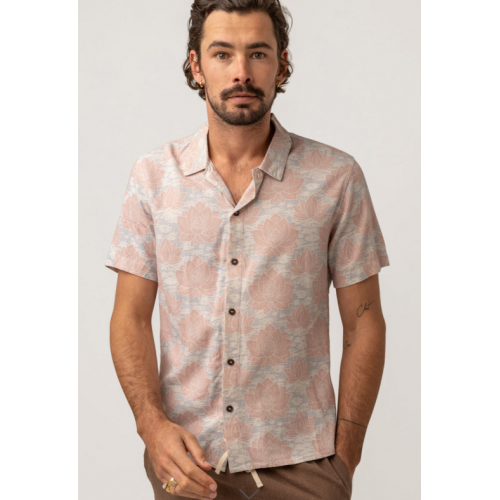 Rhythm Demask Linem SS Shirt - Slate Multi