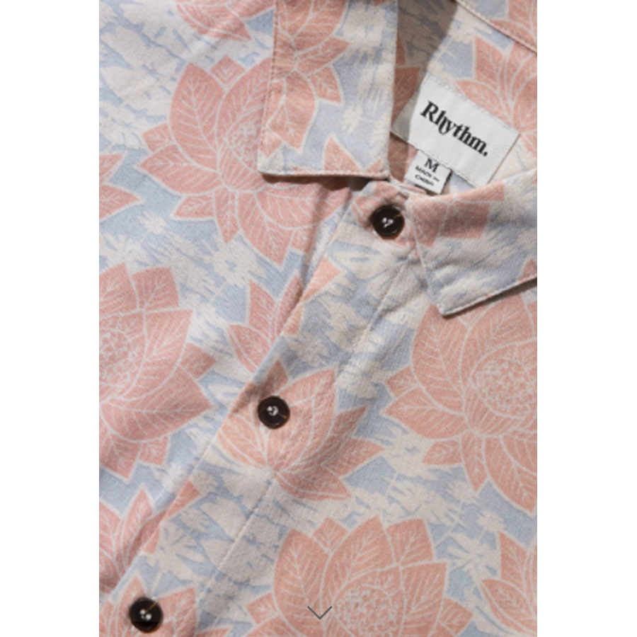 Rhythm Demask Linem SS Shirt - Slate Multi