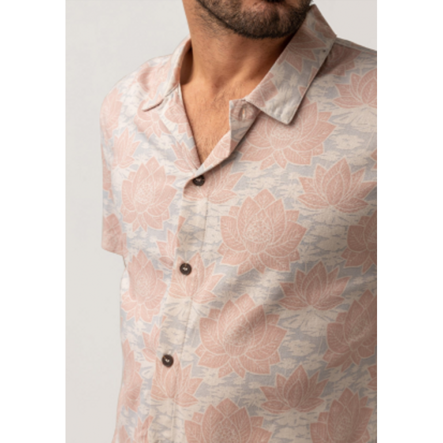 Rhythm Demask Linem SS Shirt - Slate Multi