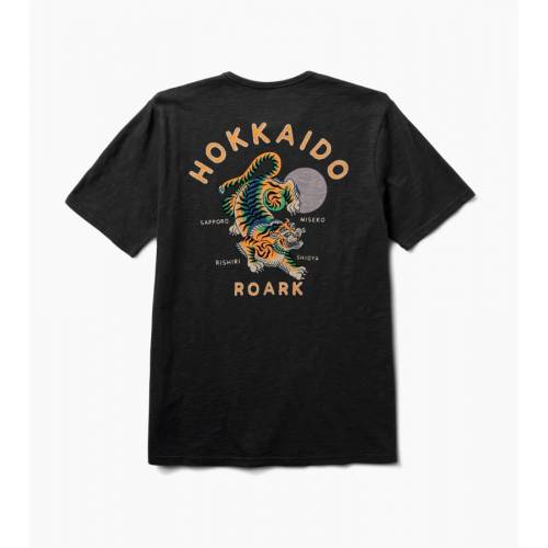 Roark Hokkaido Tiger Organic T-Shirt - Black
