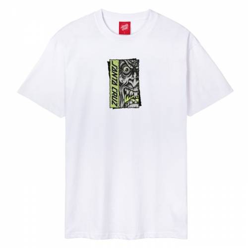 Santa Cruz Roskopp Rigid Face Front T-Shirt - White