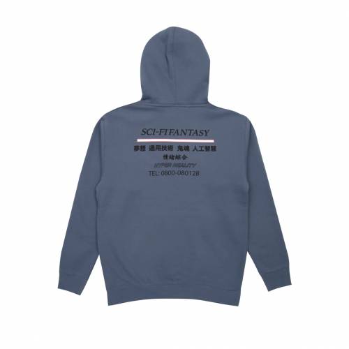 Sci-Fi Fantasy Industrial Hoodie - Storm Blue