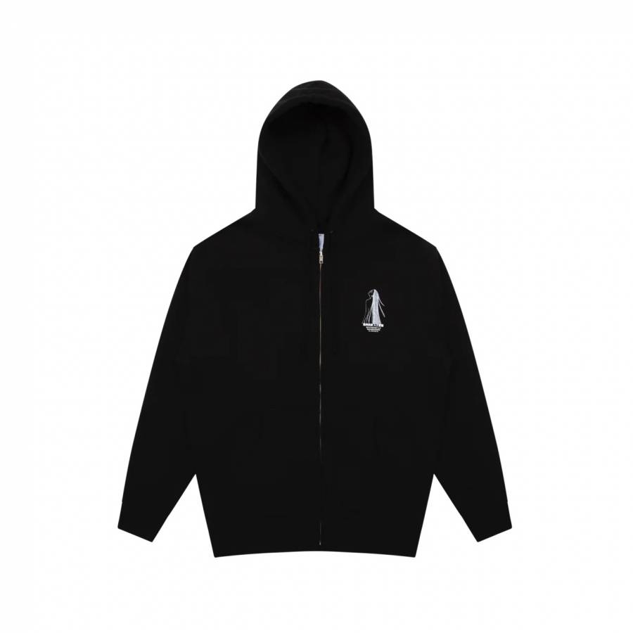 Sci-fi Fantasy Spiritual Darkness Zip Hoodie - Black