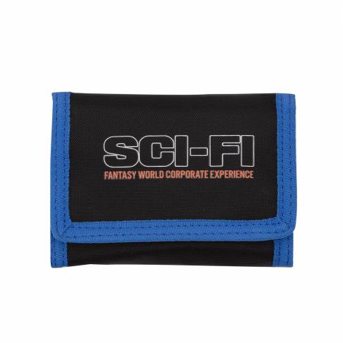 Sci-Fi Fantasy Tri Fold Velcro Wallet - Black