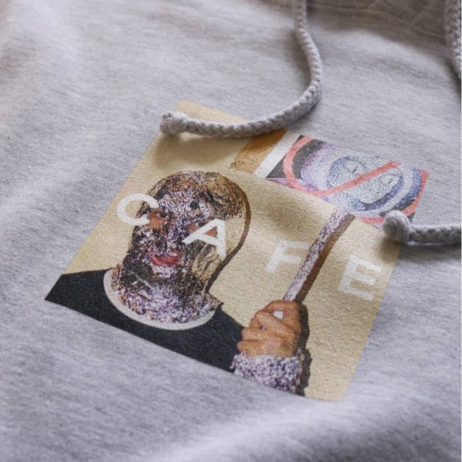 Skateboard Cafe Urban Shapeshifting Reptilian Hoodie - Heather Grey