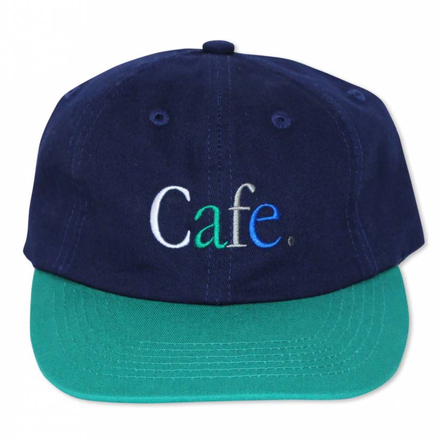 Skateboard Cafe JLH 6 Panel Cap - Navy / Green