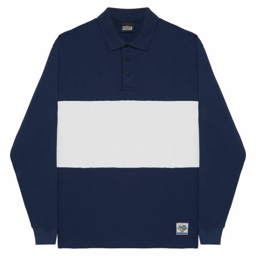 Selva Beachfront Rugby Polo - Dark Navy
