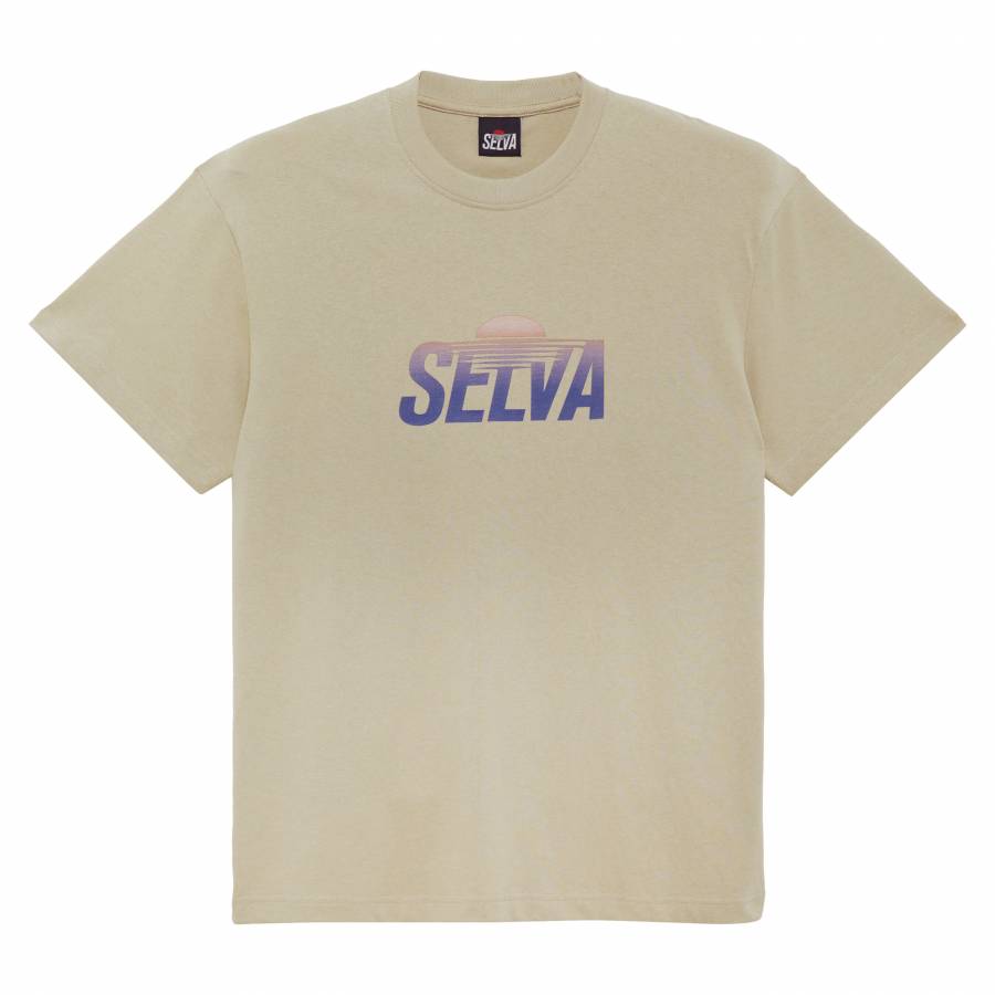 Selva Sunset Gradient T-Shirt - Beige