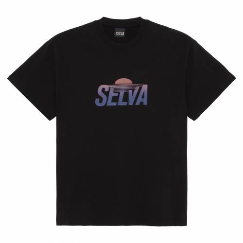 Selva Sunset Gradient T-Shirt - Black