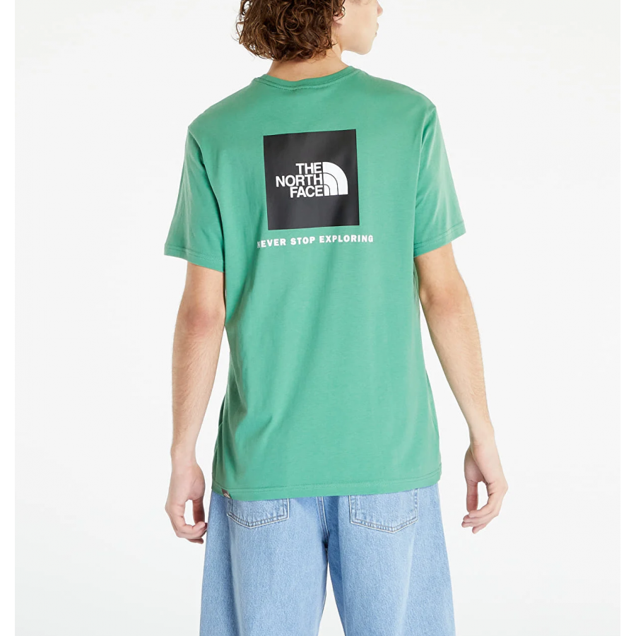 The North Face S/S Red Box Cel Tee - Deep Grass Green