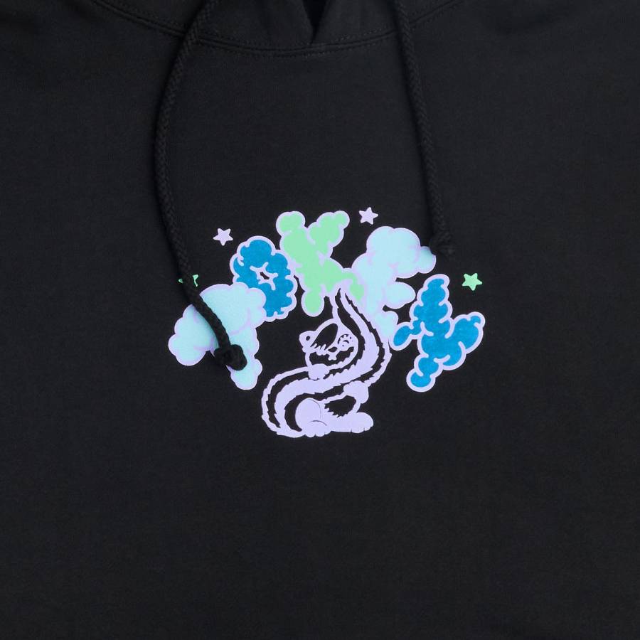 Token Skunk Hoodie - Black