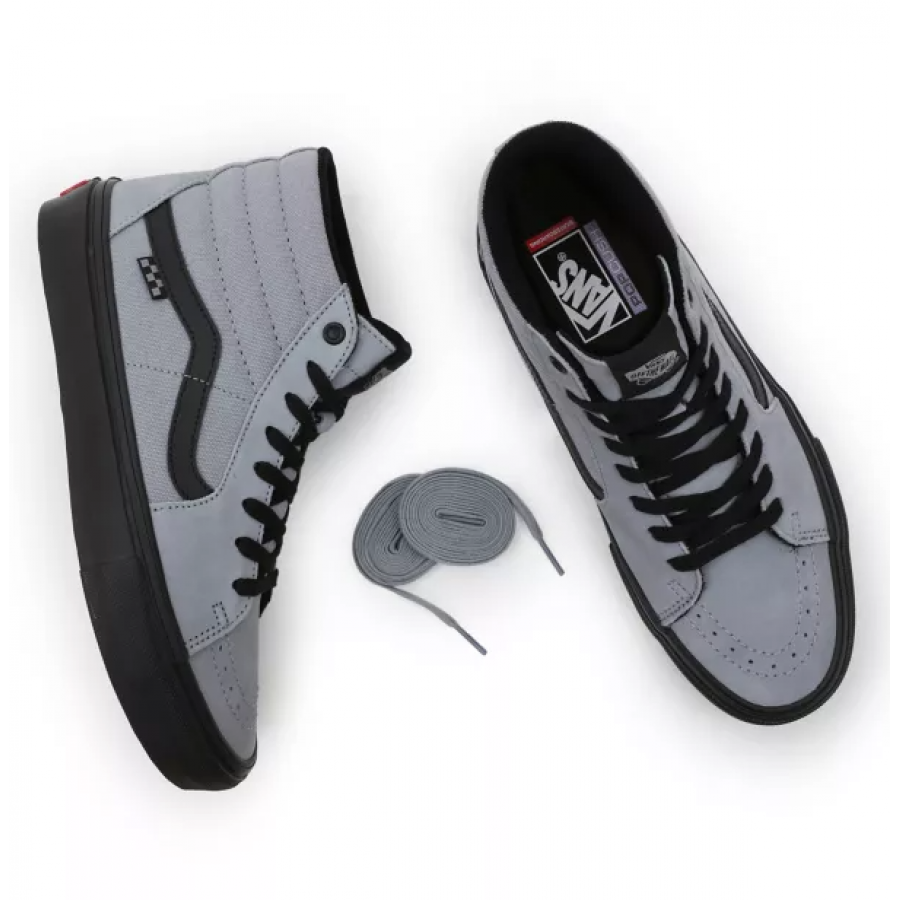 Vans Skate SK8-HI - Nubuck Washed Blue / Black