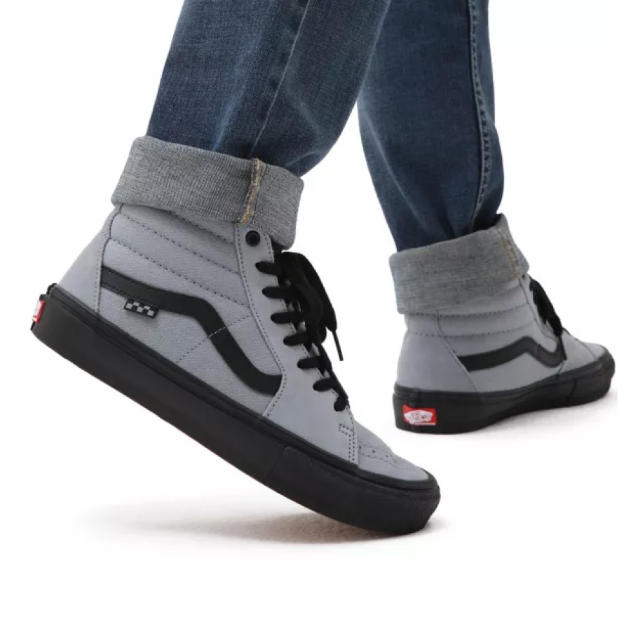 Vans Skate SK8-HI - Nubuck Washed Blue / Black