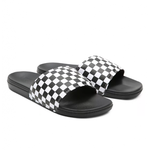 Vans Checkerboard Mens La Costa Slide On - Black / White
