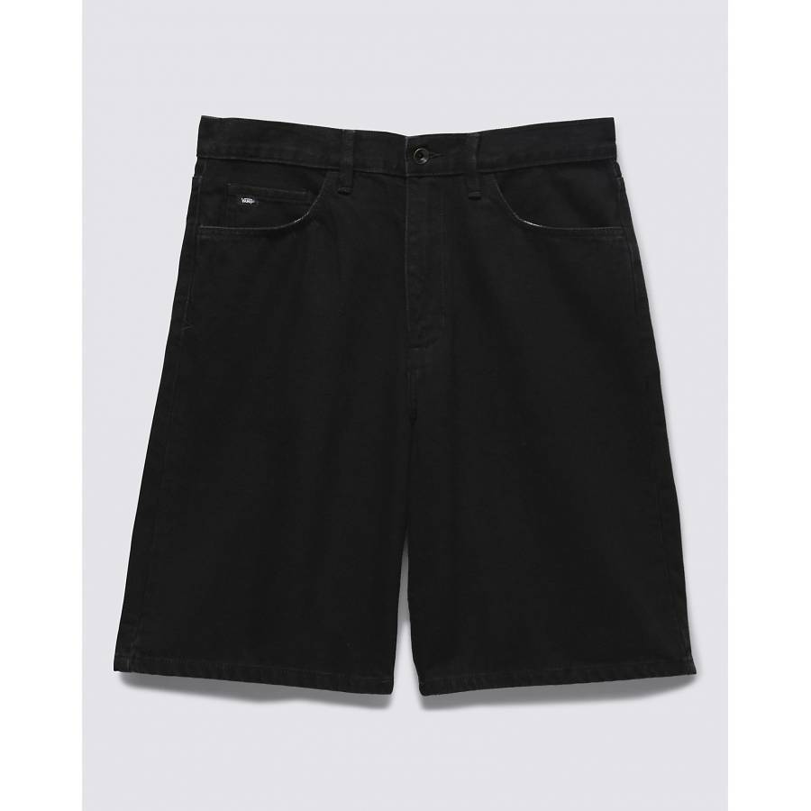Vans Covina 5 Pocket Baggy Denim Shorts - Washed Black