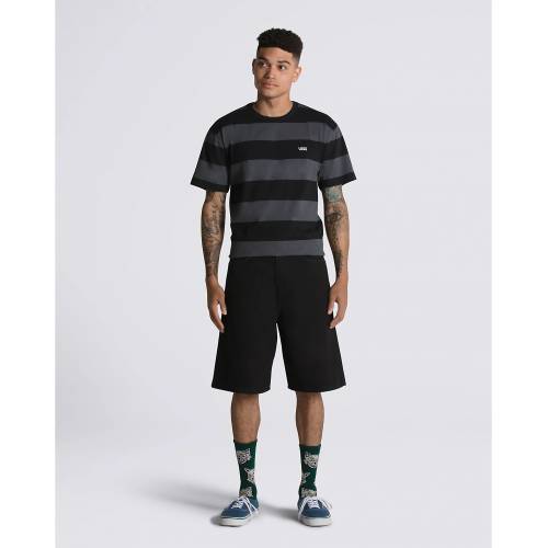 Vans Covina 5 Pocket Baggy Denim Shorts - Washed Black