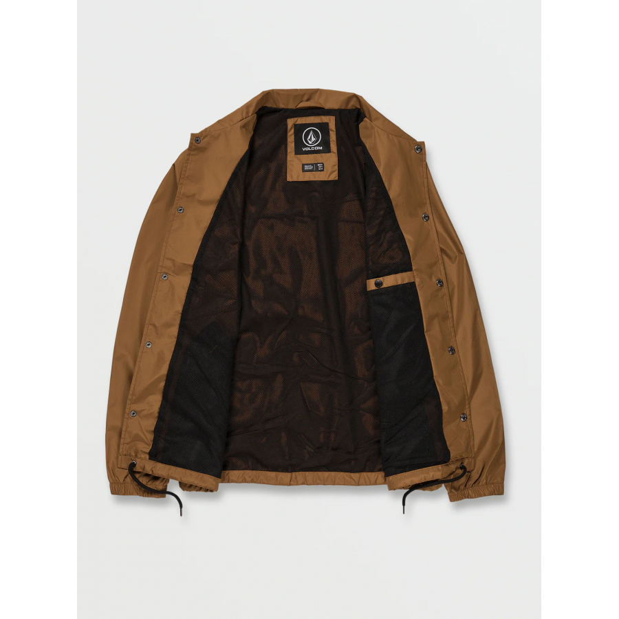 Volcom Skate Vitals Water Resistant Coach Jacket - Rubber