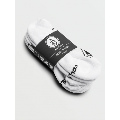 Volcom Stones no-show 3 Pack Socks - White
