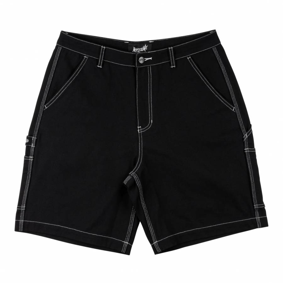 Welcome Brace Canvas Carpenter Shorts - Black
