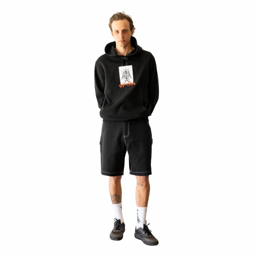 Welcome Brace Canvas Carpenter Shorts - Black