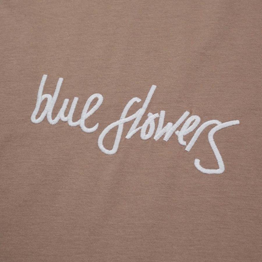 Blue Flowers Optic T-Shirt - Camel