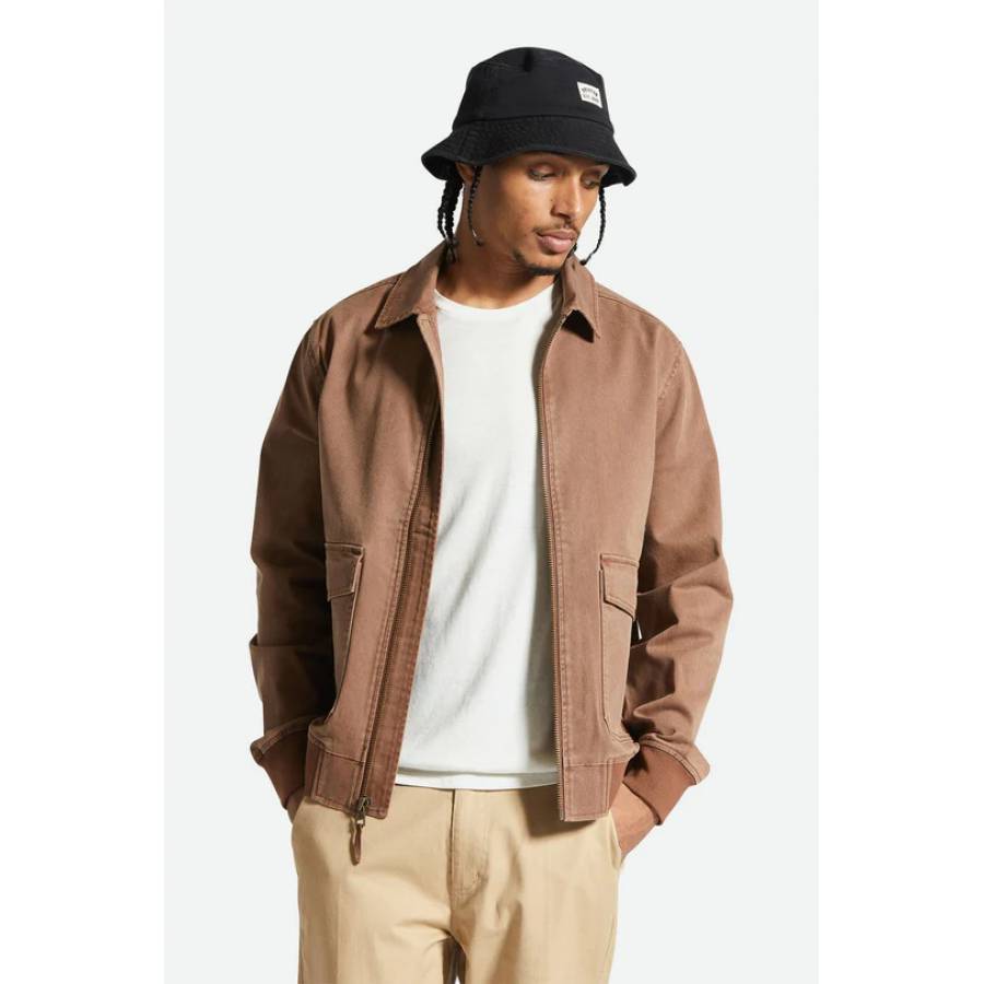 Brixton Dillinger Station Jacket - Sepia Sol Wash