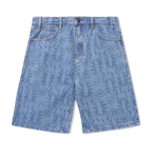 Butter Scorpion Denim Shorts - Washed Indigo