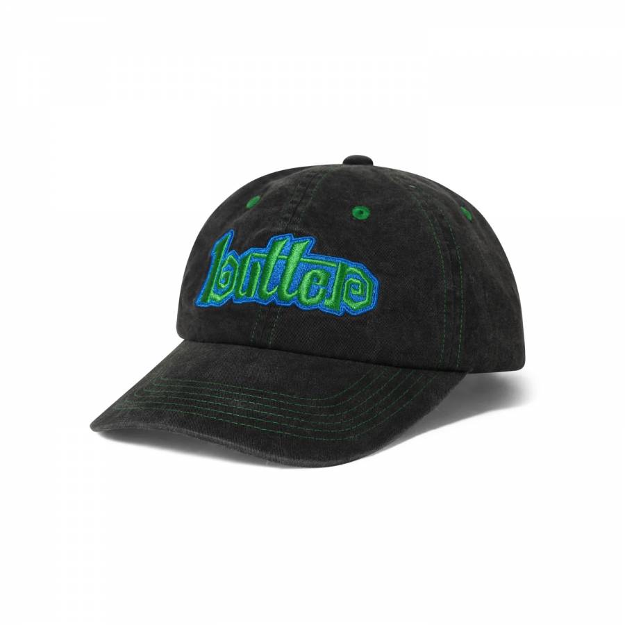 Butter Swirl 6 Panel Cap - Washed Black