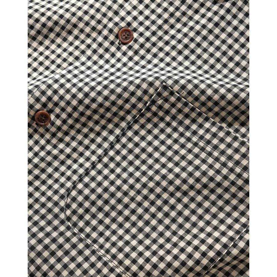 Butter Gingham S/S Shirt - Natural / Black