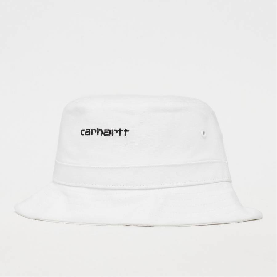 Carhartt WIP Script Bucket Hat - White / Black